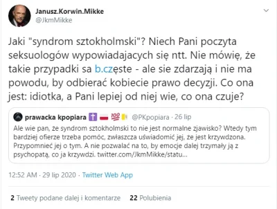 S.....5 - To już drugi raz kiedy JKM bierze się za osobę z własnej partii. Za pierwsz...