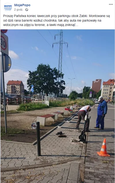 mroz3 - zamontuj ławki na skwerku pod żabką żeby nie parkowały samochody
okazuje się...