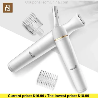 n____S - Xiaomi WellSkins Eyebrow Hair Trimmer - Gearbest 
Cena: $16.99 (63,53 zł) /...