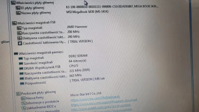valdman - Chciałbym zmodernizować starego lapka, 
Lapek MSI S430, CPU Sempron 3200+
...