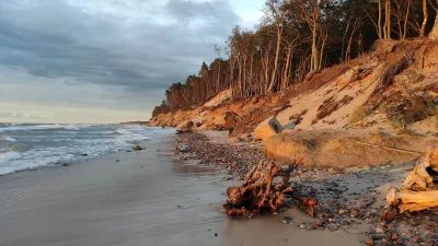 honcia2212 - Orzechowo - piękne klify, pusta plaża, zachód słońca