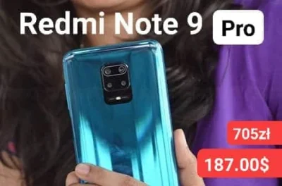 sebekss - Tylko 187$ (705zł) za Xiaomi Redmi Note 9 Pro 6/64GB 
➡️Godny następca RN8...