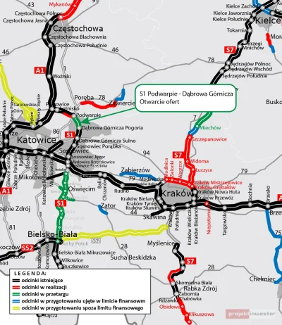 Projekt_Inwestor - Firma Budimex przebuduje drogę krajową nr 1 na odcinku Podwarpie -...