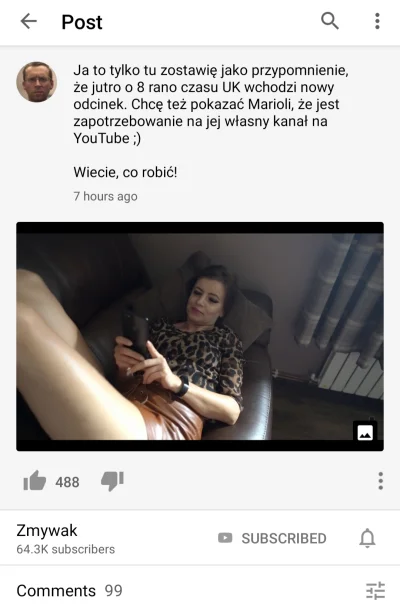 NdFeB - Zmywak wstawił zdjęcie żony na YouTube, i wylała fala spermiarstwa w komentar...