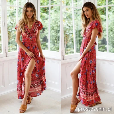 Prostozchin - >> Długa letnia sukienka << ~46 zł.

#aliexpress #prostozchin #rozowe...