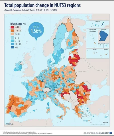OHB_ - #europa #eurostat #populacja #polska #wykresy #mapy #codziennywykresohb