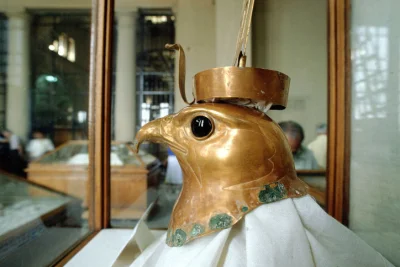 HeruMerenbast - Ta przepiękna głowa boga Horusa, pana słońca i bóstwa opiekuńczego fa...