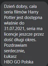 MrPawlo112 - Na #hbogo jeszcze się #harrypotter nacieszymy ( ͡° ͜ʖ ͡°)
#filmy #vod #...