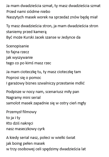 Xavax - Tekst piosenki: