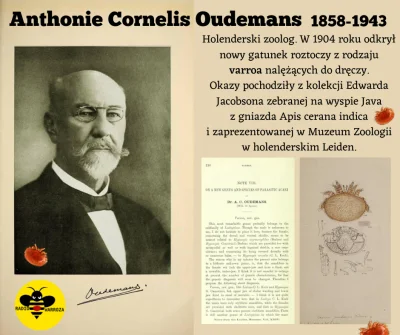 R.....a - Anthonie Cornelis Oudemans 1858-1943: holenderski zoolog. W 1904 roku odkry...