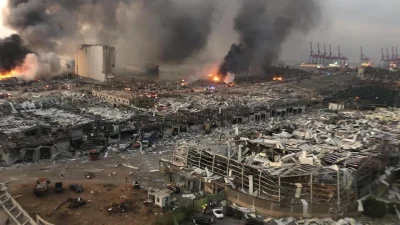 60groszyzawpis - Pojawiają się szacunki, że eksplozja w Bejrucie odpowiadała wybuchow...
