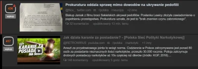 Rzuku - Niefortunne zestawienie na głównej à propos polskiego systemu sprawiedliwości