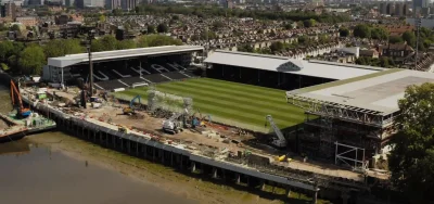 R.....n - Przebudowa stadionu Fulham, które być może za 15 min będzie w #premireleagu...