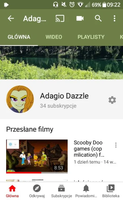 twilightsparklefan - Ja mam swój kanał na YT moj nick to ADAGIO DAZZLE