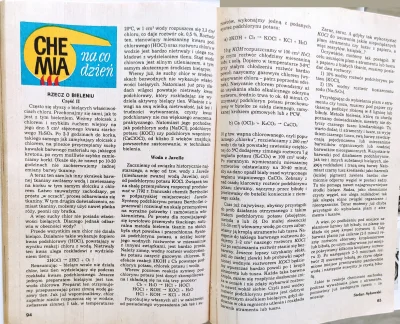 Hektar4 - Dziś zapraszam na Chemię na co dzień a w nim o bieleniu oraz wodzie z Javel...