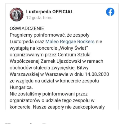 P.....o - Polskie zespoły nie chcą występować z neonazistami

Sypie się skład konce...