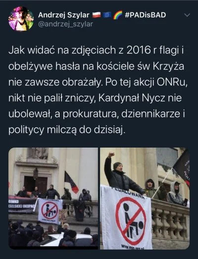 Koliat - @SzefJaszczurek: tu w analogicznym (a nawet gorszym, bo jawnie gorszącym i p...