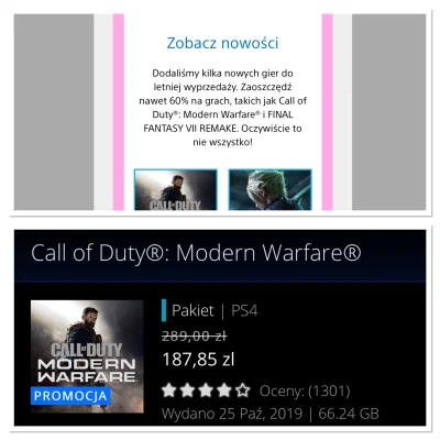 cymes1990 - Dostałem newsletter z ps store -" zaoszczędź nawet 60% na grach takich ja...