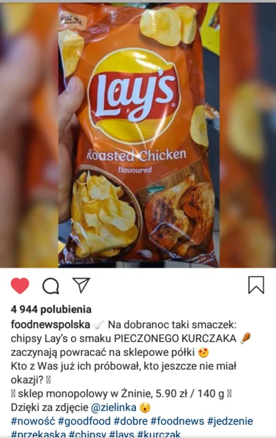 ramosik99 - Stary dobry znajomy wraca na sklepowe półki
#lays #chipsy