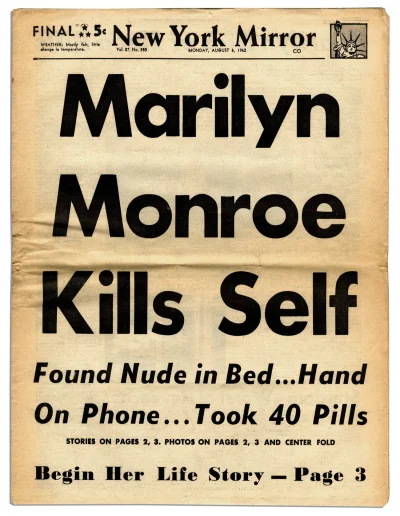 myrmekochoria - Strona z New York Mirror, 6 sierpnia 1962 roku. 

#starszezwoje - t...