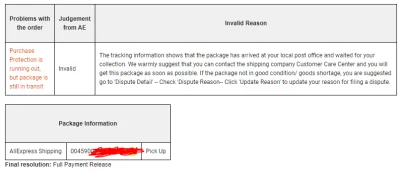 nemevit299 - Otworzyłem dysputę na przesyłkę której ostatni status w śledzeniu jest z...