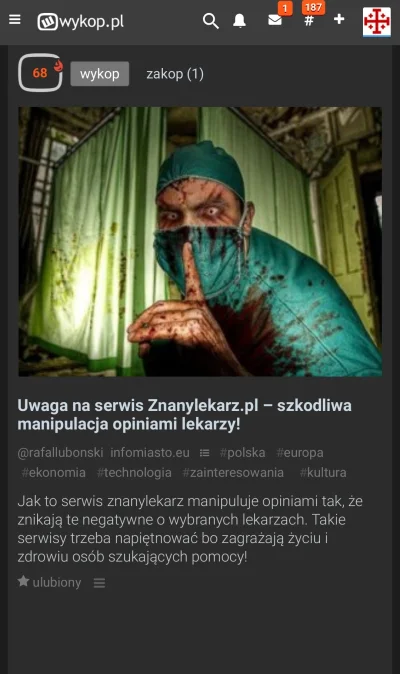 dendrofag - Jak znalezisko które ma 68 wykopów mogło wejść na główną z płomieniem?

...