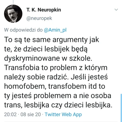 EvilToy - @NiebieskiWStringach: przepraszam że nie używam swoich słów ale jego tweet ...