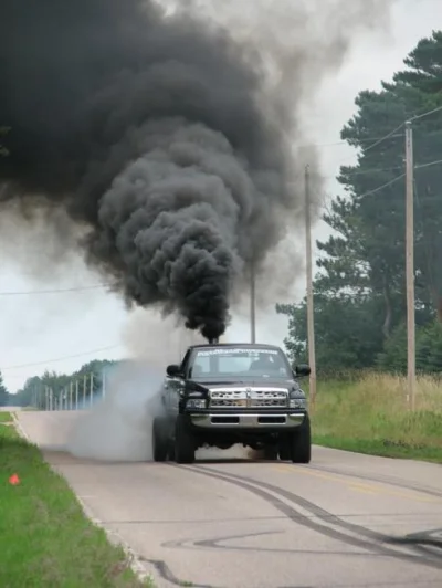 sokotra - To nie żaden stary deasel tylko Rolling coal, hobby amerykańskich wieśniakó...