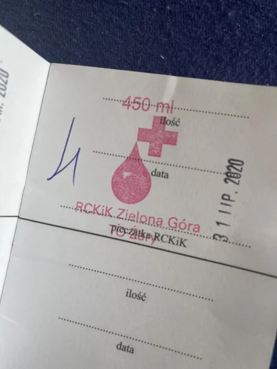 Rejweniuch - #barylkakrwi 

263 910 - 450 = 263 460

Rodzaj donacji: krew pełna 450ml...