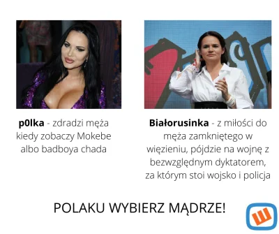 smutnypan22 - Wybierajcie mądrze.
#przegryw #bialorus #p0lka