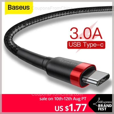 n____S - Baseus USB Type-C Cable 1 m - Aliexpress 
Cena: $1.23 (4,60 zł)
Kod rabato...