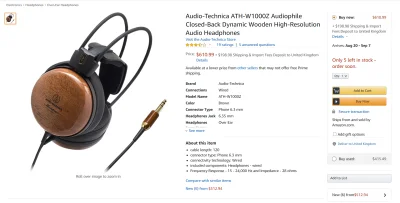 Atreyu - Raz się żyje, zamówiłem sobie słuchawki Audio-Technica ATH-W1000Z zasadniczo...