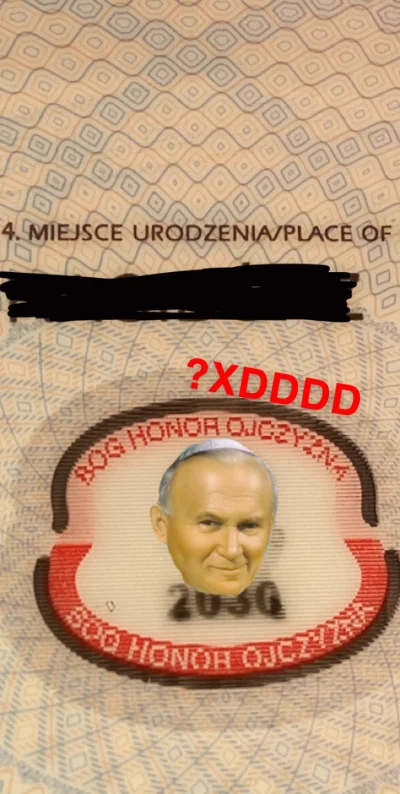 JanuHere - Właśnie odebrałem nowy paszport i mam pytanie. Od kiedy na hologramie jest...