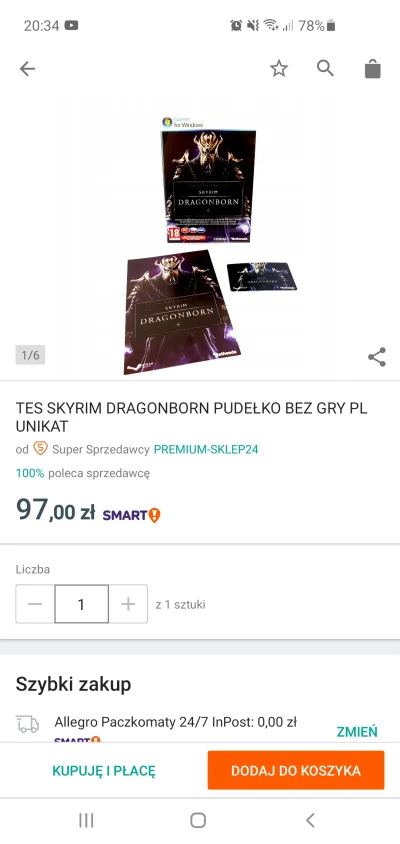 iErdo - Obserwuję tę ofertę z pół roku, może z rok xD Koleś usilnie próbuje sprzedać ...