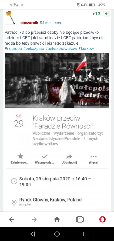 Jegwan - Kraków przeciwko "paradzie równości"!

sobota 29.08 godz. 16.40 Rynek Głów...