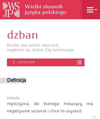 Volki - @h3lloya Dzbanie, to nie jest słownikowa definicja i to jeszcze nie jest ze s...