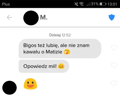 Dreyes - #tinder #rozowepaski #matiz

Na matiza, zawsze można liczyć