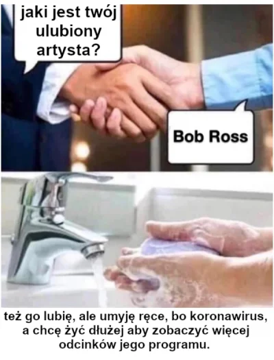 s.....j - Bob Ross to jednak fachowiec był 

#humorobrazkowy #bobross #malarstwo #k...