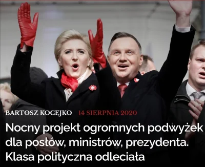 dudi-dudi - Czy ja dobrze słyszałem że politycy podnieśli sobie pensje i to nie o jak...