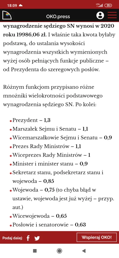 dudi-dudi - @Tatiagla: @Rabke: mnożnik raz kwota bazowa Sędziego SN 20k brutto. No fa...