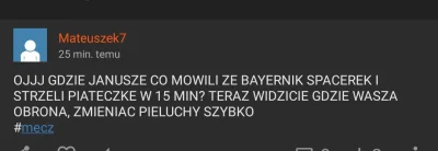 j.....5 - Ten wpis zdecydowanie źle się zestarzał w te 30min ( ͡° ͜ʖ ͡°) #mecz