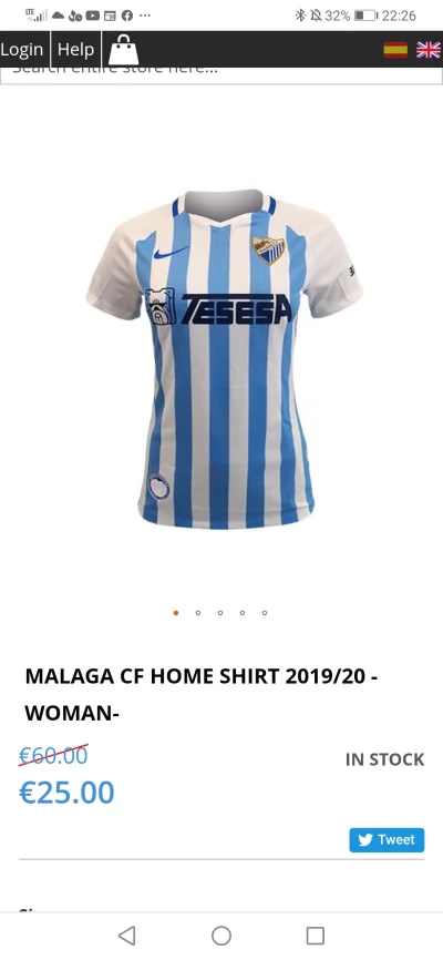 Megasuper - Koszulki Malagi za 25 euro #primeradivision
