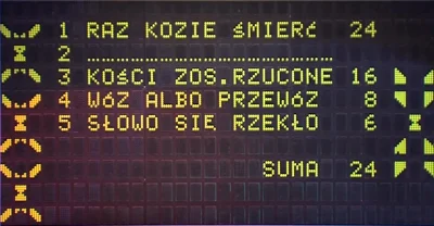 cmhqwidget - Odwrotna Familiada cz. 37

Wejściówka

Zasady: Masz odpowiedzi, zgad...