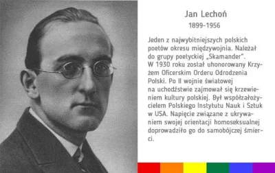 falszywyprostypasek - LGBT, to ludzie.
To Jan Lechoń (właściwie Leszek Józef Serafino...