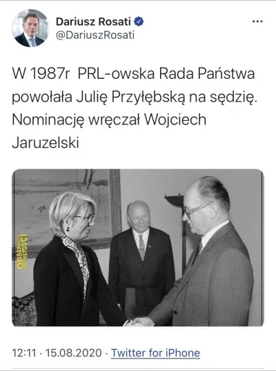 s.....s - Zasłużona towarzyszka, prezes Trybunału Konstytucyjnego - Julia Przyłębska,...