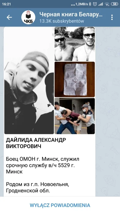 manekin - Na Telegramie powstał kanał "Czarna księga Białorusi", gdzie publikowane są...