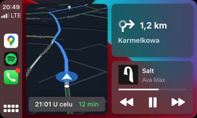 megalol - Nareszcie Google Maps działa w trybie dashboard w CarPlay (｡◕‿‿◕｡) bardzo m...