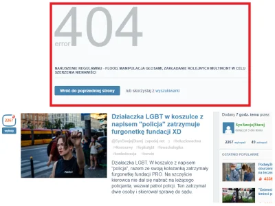 1tn00pr - Moderacja właśnie usunęła znalezisko z płomieniem "Działaczka LGBT w koszul...