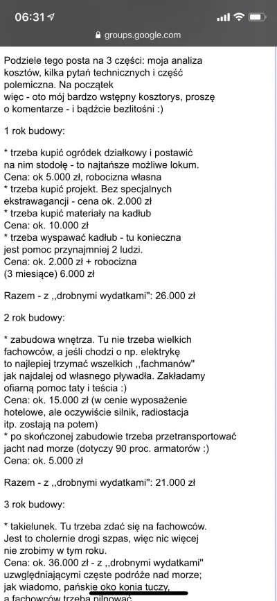 suqmadiq2ama - Bardzo fajny wątek o kosztach jachtu stalowego, polecam brać go z przy...