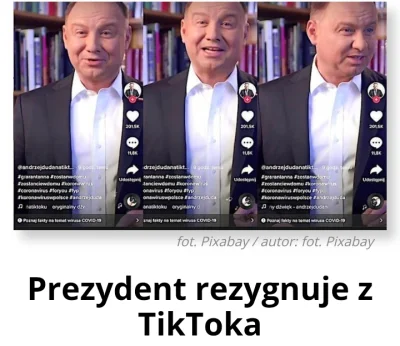 I.....u - https://wgospodarce.pl/informacje/83949-prezydent-rezygnuje-z-tiktoka
#bek...